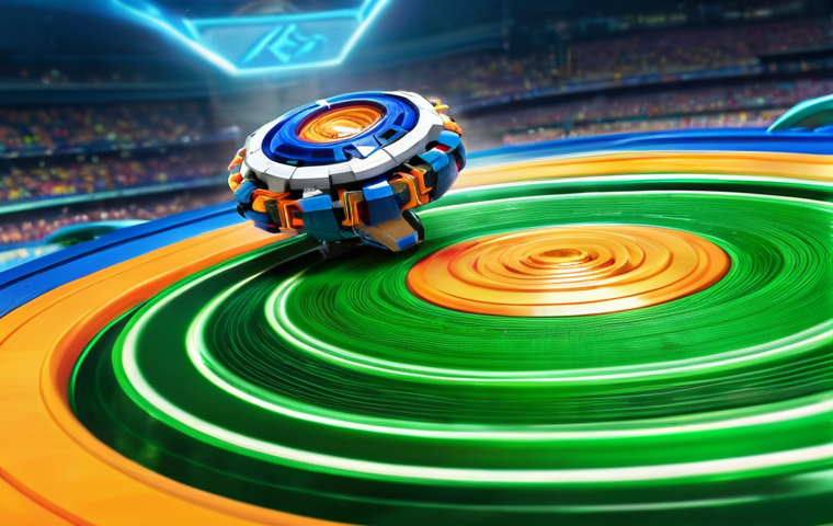 베이블레이드 버스트 모드 특징 - **Prompt:** A focused, medium shot of a teenage blader, male or female, with an intense and thoughtf...