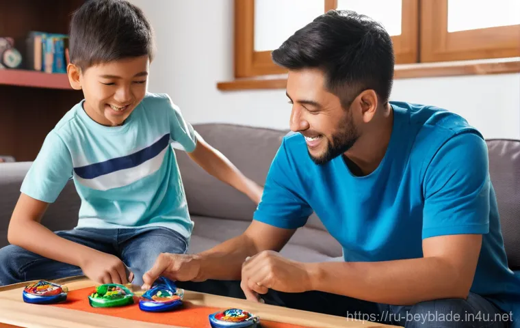 베이블레이드 한국에서의 인기 비결 - **Prompt 1: Enthusiastic Adult Beyblade Tournament**
    "A dynamic, wide-angle shot of a diverse gr...